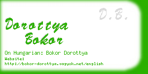 dorottya bokor business card